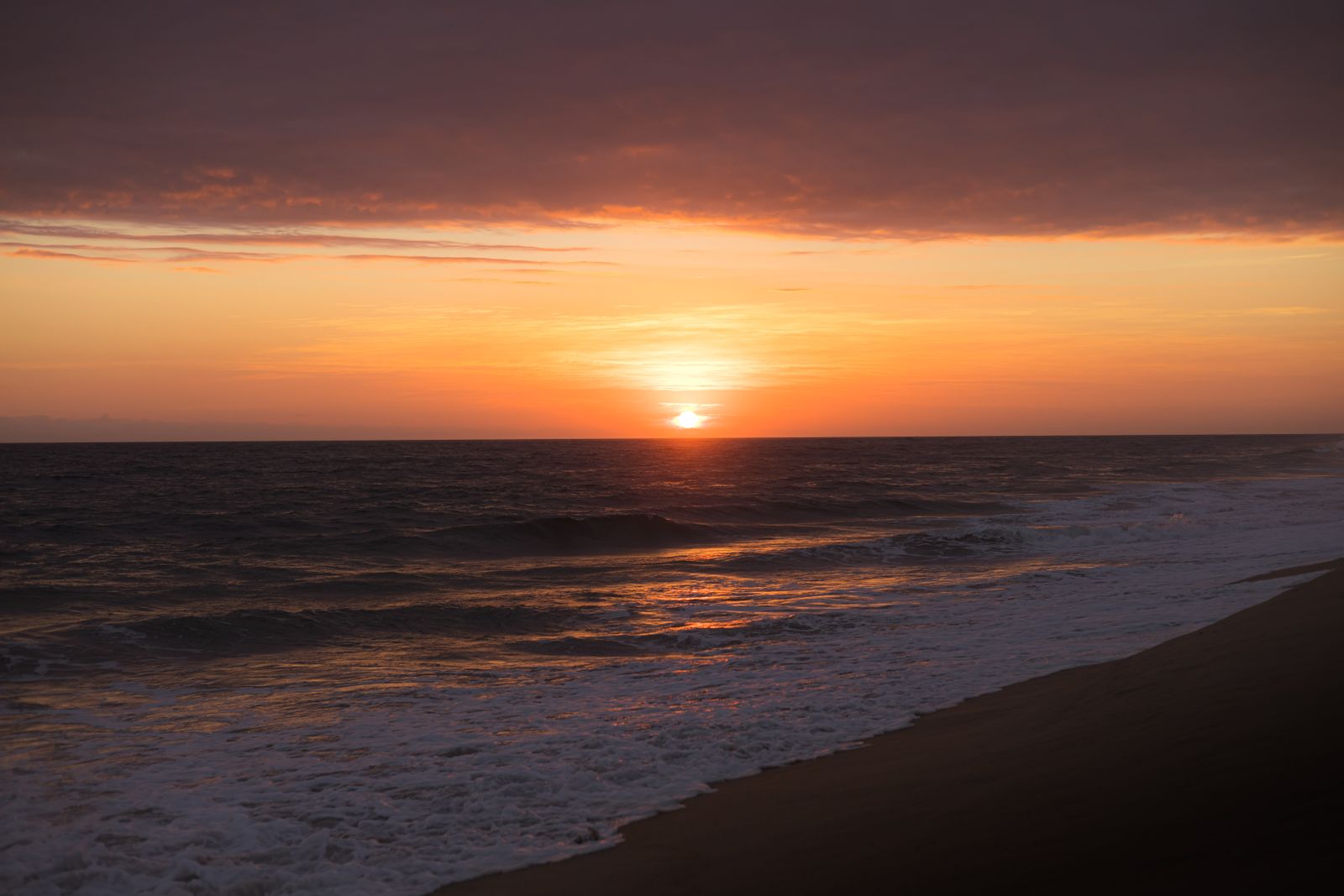 Bali beach at sunset