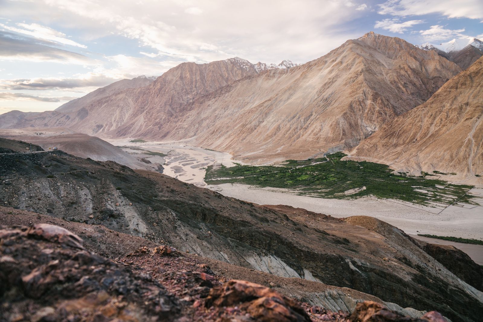 Pangong Lake at dawn in Ladakh