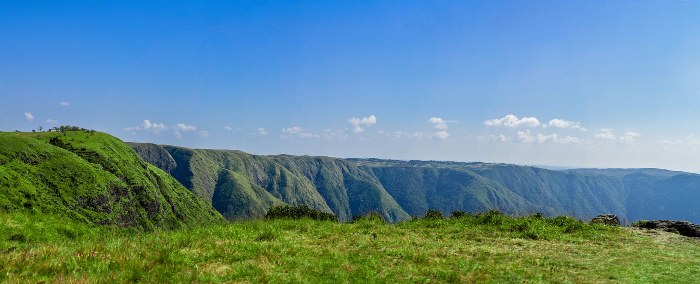 Lush green hill ranges of Meghalaya, the abode of clouds